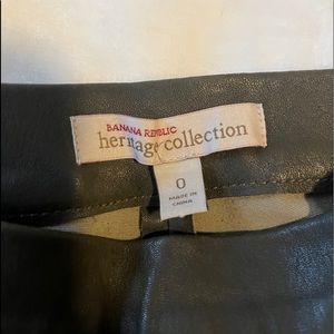 Banana Republic Heritage Leather High Rise Size 0